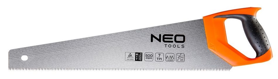 Ножівка по дереву Neo Tools, 500 мм, 7TPI (41-041) 41-041 фото
