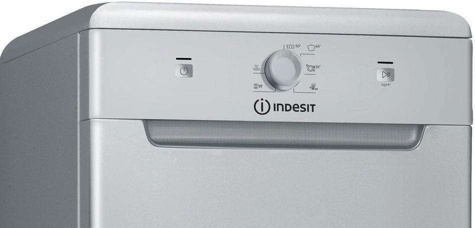 Посудомийна машина Indesit, 10компл., A+, 45см, сріблястий (DSCFE1B10SRU) DSCFE1B10SRU фото