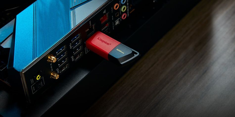 Накопичувач Kingston 128GB USB 3.2 Type-A Gen1 DT Exodia M Black Red (DTXM/128GB) DTXM/128GB фото