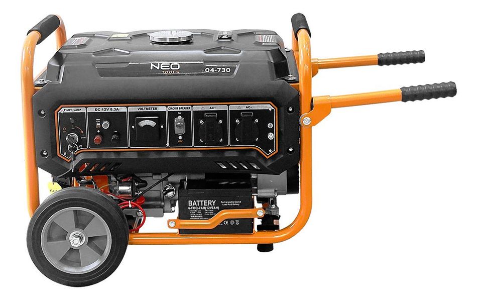 Генератор бензиновий Neo Tools 230В (1 фаза), 2.8/3кВт, електростарт, AVR, 45кг 04-730 фото